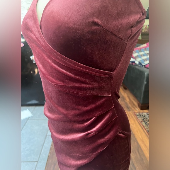 Purple Velvet Dress - Picture 5 of 5